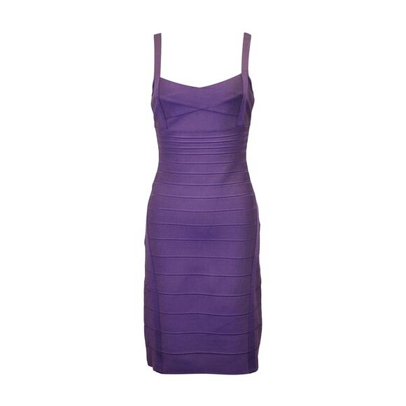 Herve Leger Dresses & Skirts - Herve Leger Sleeveless Bandage Dress in Purple Rayon